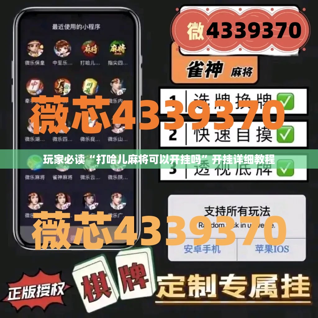 玩家必读“打哈儿麻将可以开挂吗”开挂详细教程