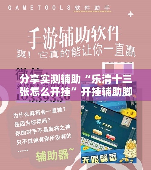 分享实测辅助“乐清十三张怎么开挂”开挂辅助脚本+详细开挂安装教程