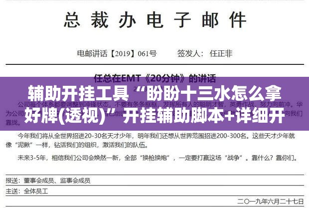 辅助开挂工具“盼盼十三水怎么拿好牌(透视)”开挂辅助脚本+详细开挂安装教程
