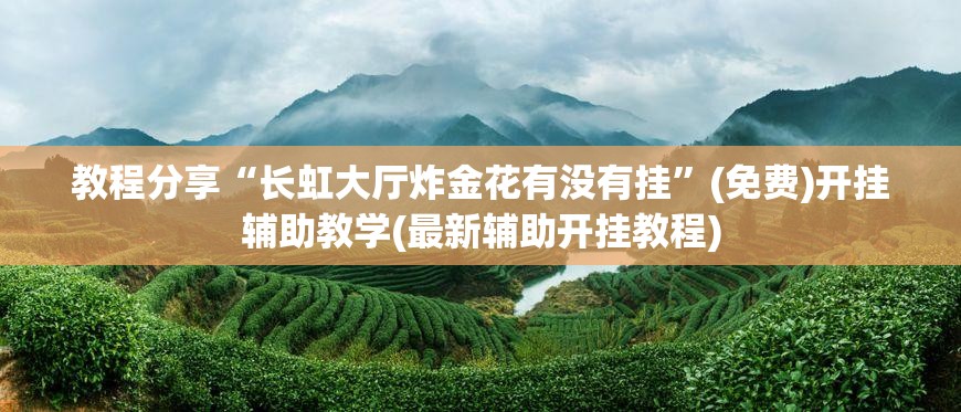 教程分享“长虹大厅炸金花有没有挂”(免费)开挂辅助教学(最新辅助开挂教程)