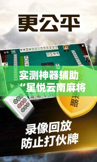 实测神器辅助“星悦云南麻将开挂神器”细辅助教程分享