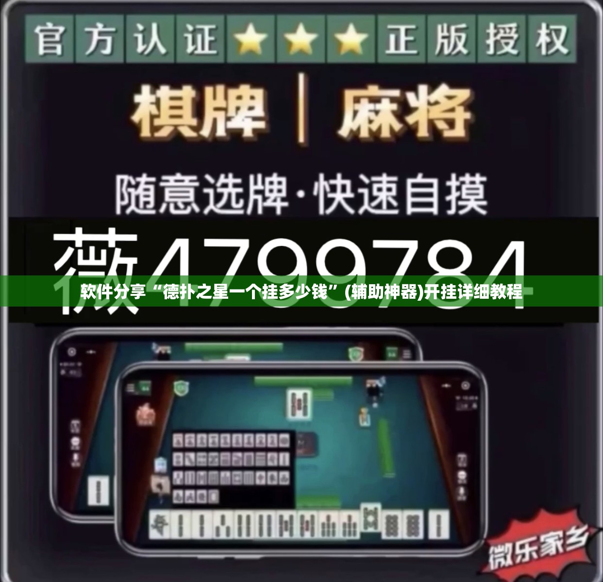 软件分享“德扑之星一个挂多少钱”(辅助神器)开挂详细教程