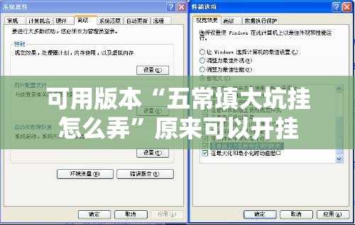 可用版本“五常填大坑挂怎么弄”原来可以开挂