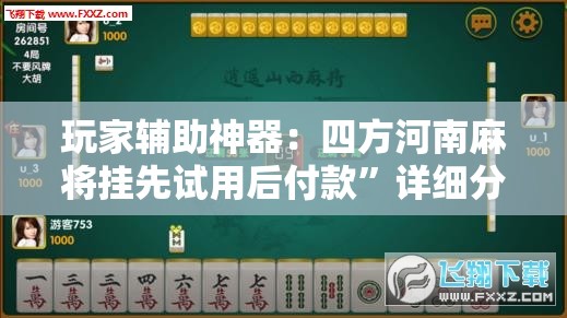 玩家辅助神器：四方河南麻将挂先试用后付款”详细分享装挂步骤
