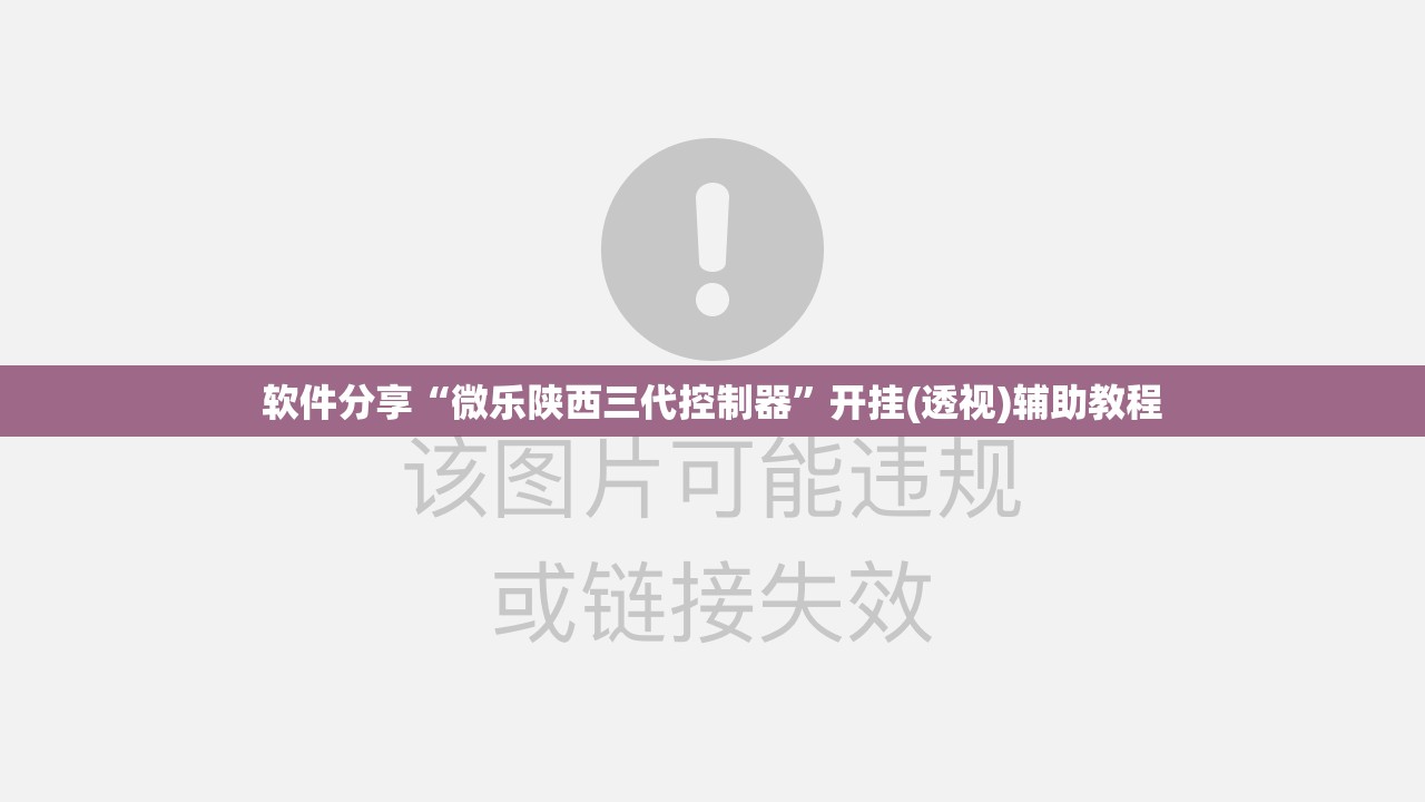 软件分享“微乐陕西三代控制器”开挂(透视)辅助教程