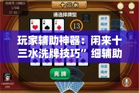 玩家辅助神器：闲来十三水洗牌技巧”细辅助教程分享