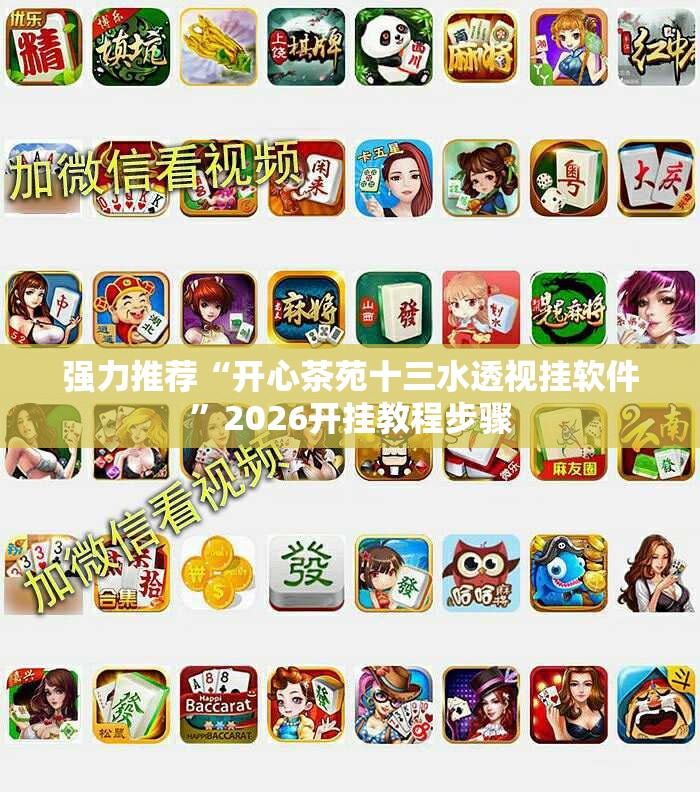 强力推荐“开心茶苑十三水透视挂软件”2026开挂教程步骤