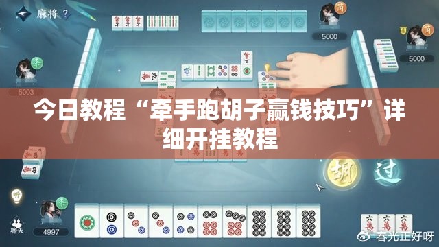 今日教程“牵手跑胡子赢钱技巧	”详细开挂教程