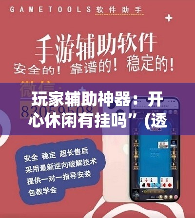 玩家辅助神器：开心休闲有挂吗”(透视)其实确实有挂
