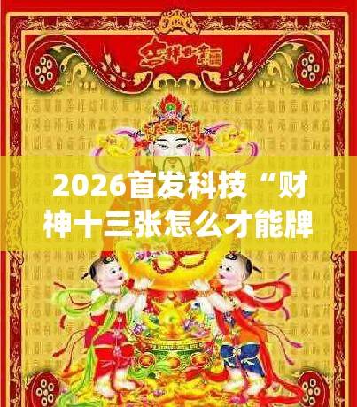 2026首发科技“财神十三张怎么才能牌比较好”开挂(透视)最新辅助详细
