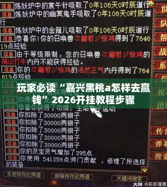 玩家必读“嘉兴黑桃a怎样去赢钱	”2026开挂教程步骤