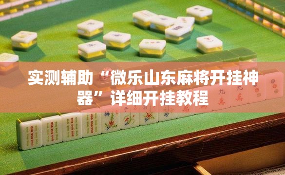 实测辅助“微乐山东麻将开挂神器”详细开挂教程
