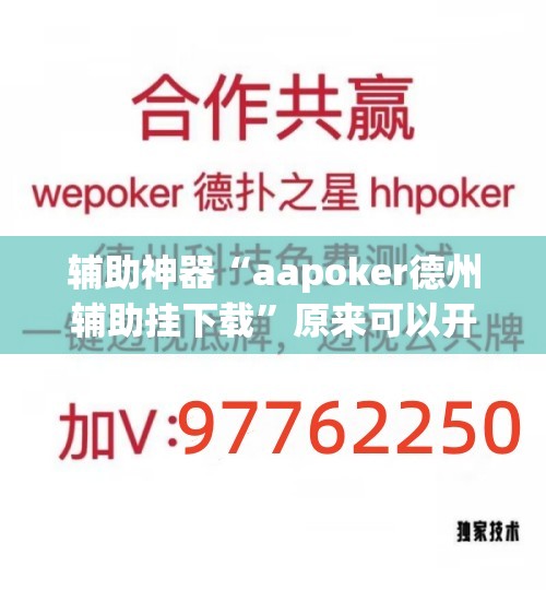 辅助神器“aapoker德州辅助挂下载”原来可以开挂
