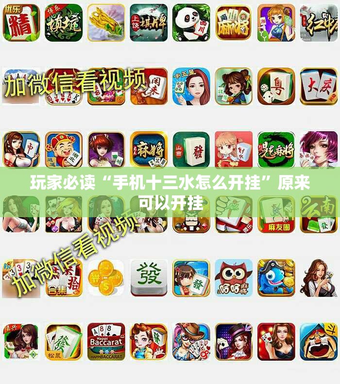 玩家必读“手机十三水怎么开挂”原来可以开挂