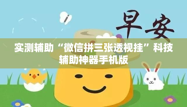 实测辅助“微信拼三张透视挂”科技辅助神器手机版