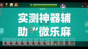 实测神器辅助“微乐麻将小程序破解器”(透视挂)辅助下载教程