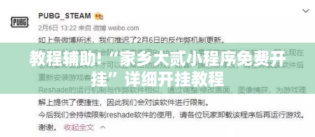 教程辅助!“家乡大贰小程序免费开挂”详细开挂教程