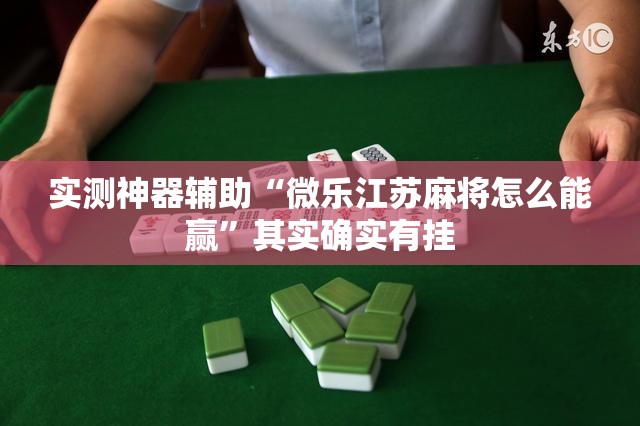 实测神器辅助“微乐江苏麻将怎么能赢”其实确实有挂