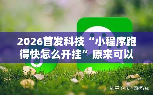 2026首发科技“小程序跑得快怎么开挂”原来可以开挂