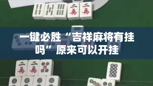 一键必胜“吉祥麻将有挂吗”原来可以开挂