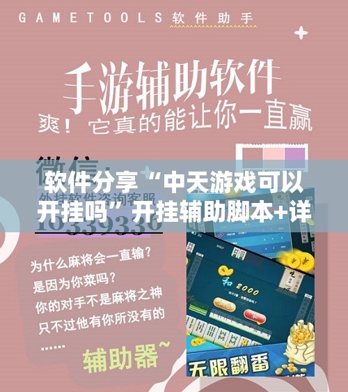 软件分享“中天游戏可以开挂吗”开挂辅助脚本+详细开挂安装教程