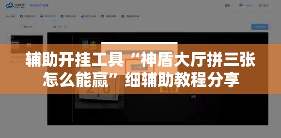 辅助开挂工具“神盾大厅拼三张怎么能赢”细辅助教程分享