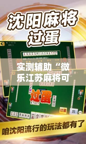 实测辅助“微乐江苏麻将可以开挂吗”原来可以开挂
