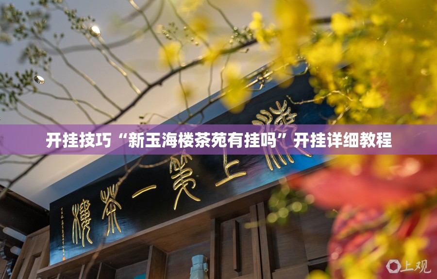 开挂技巧“新玉海楼茶苑有挂吗”开挂详细教程
