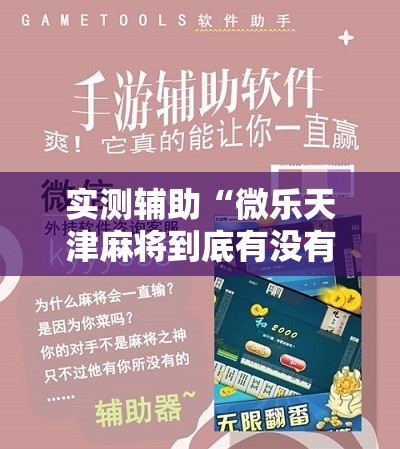 实测辅助“微乐天津麻将到底有没有挂”科技辅助神器手机版