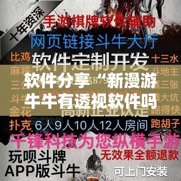 软件分享“新漫游牛牛有透视软件吗”开挂详细教程