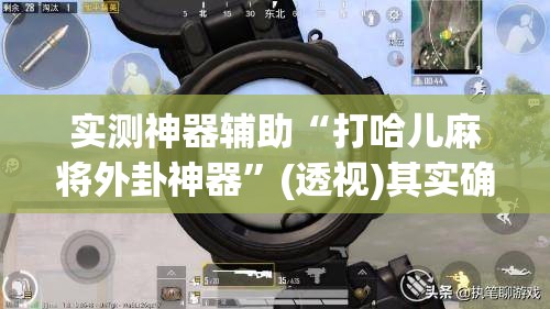 实测神器辅助“打哈儿麻将外卦神器”(透视)其实确实有挂