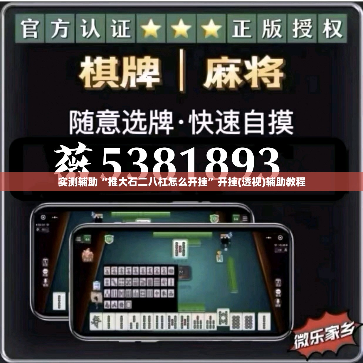 实测辅助“推大石二八杠怎么开挂”开挂(透视)辅助教程