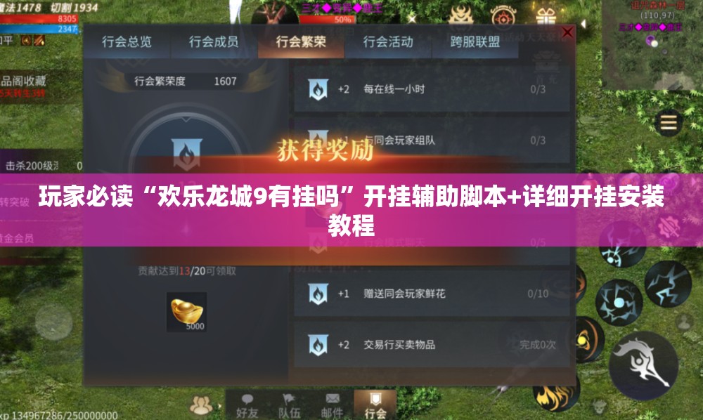 玩家必读“欢乐龙城9有挂吗”开挂辅助脚本+详细开挂安装教程