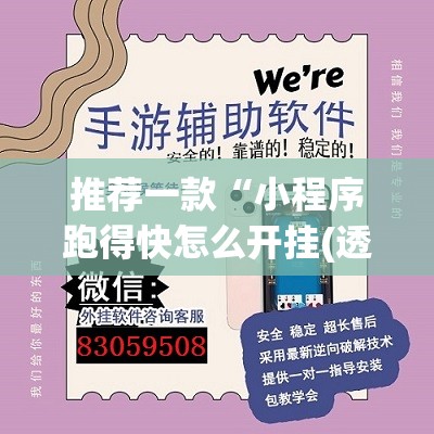 推荐一款“小程序跑得快怎么开挂(透视)”开挂辅助脚本+详细开挂安装教程