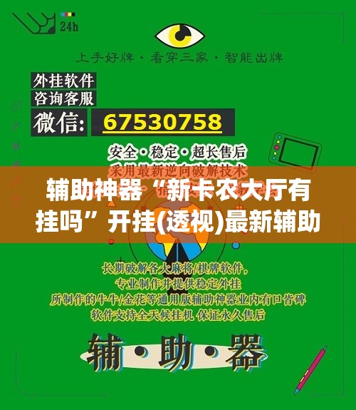 辅助神器“新卡农大厅有挂吗”开挂(透视)最新辅助详细