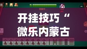 开挂技巧“微乐内蒙古麻将有挂吗”开挂(透视)辅助教程