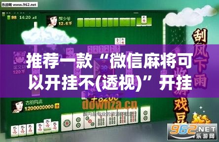 推荐一款“微信麻将可以开挂不(透视)”开挂辅助脚本+详细开挂安装教程