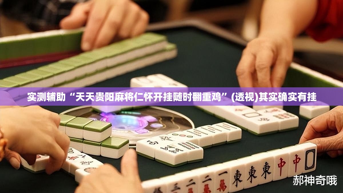 实测辅助“天天贵阳麻将仁怀开挂随时翻重鸡”(透视)其实确实有挂