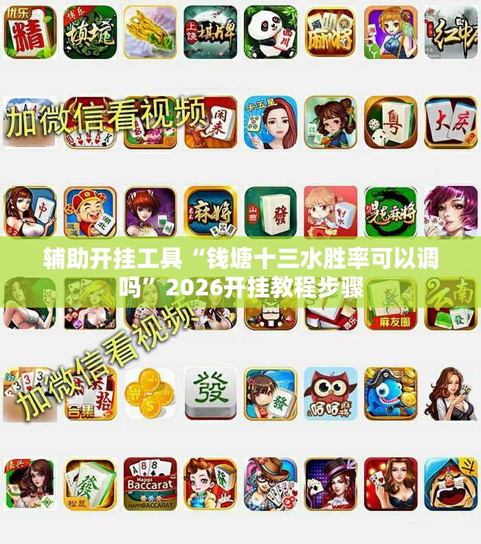 辅助开挂工具“钱塘十三水胜率可以调吗”2026开挂教程步骤