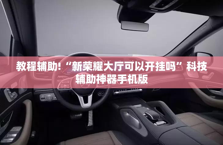 教程辅助!“新荣耀大厅可以开挂吗”科技辅助神器手机版