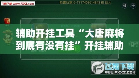 辅助开挂工具“大唐麻将到底有没有挂”开挂辅助脚本+详细开挂安装教程