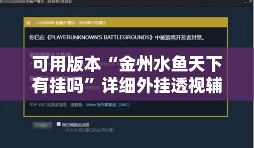 可用版本“金州水鱼天下有挂吗”详细外挂透视辅助软件教程
