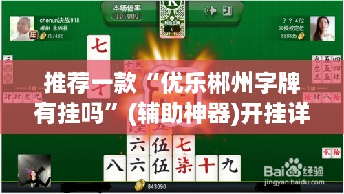 推荐一款“优乐郴州字牌有挂吗”(辅助神器)开挂详细教程
