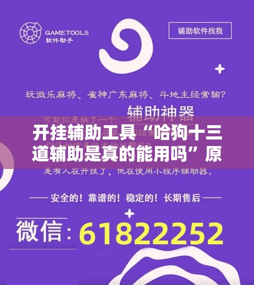 开挂辅助工具“哈狗十三道辅助是真的能用吗”原来可以开挂