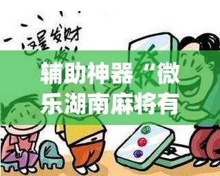 辅助神器“微乐湖南麻将有挂吗”开挂(透视)辅助神器