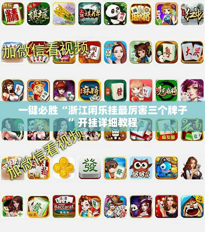 一键必胜“浙江闲乐挂最厉害三个牌子”开挂详细教程