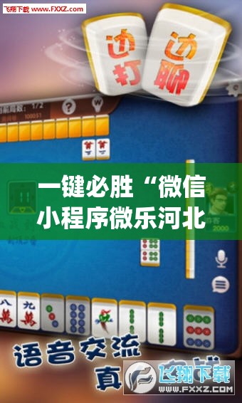 一键必胜“微信小程序微乐河北麻将外卦辅助软件下载”(透视挂)辅助下载教程