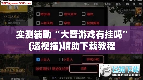实测辅助“大晋游戏有挂吗	”(透视挂)辅助下载教程