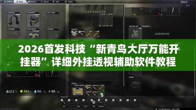 2026首发科技“新青鸟大厅万能开挂器”详细外挂透视辅助软件教程