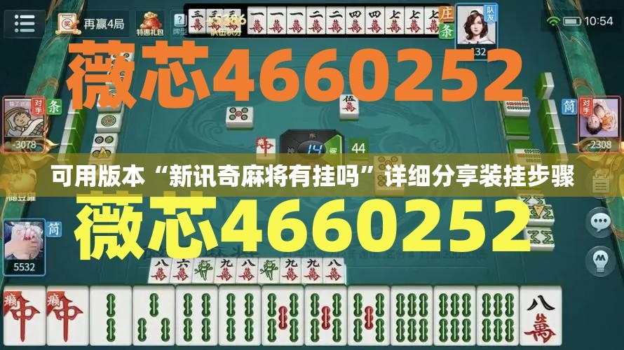 可用版本“新讯奇麻将有挂吗”详细分享装挂步骤